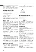 Предварительный просмотр 18 страницы Hotpoint E4D SERIES Operating Instructions Manual