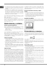 Предварительный просмотр 38 страницы Hotpoint E4D SERIES Operating Instructions Manual