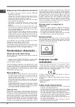 Предварительный просмотр 46 страницы Hotpoint E4D SERIES Operating Instructions Manual