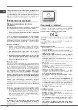 Предварительный просмотр 50 страницы Hotpoint E4D SERIES Operating Instructions Manual