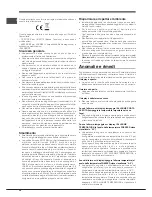 Предварительный просмотр 24 страницы Hotpoint E4DG AA X MTZ Operating Instructions Manual