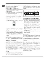 Предварительный просмотр 42 страницы Hotpoint E4DG AA X MTZ Operating Instructions Manual