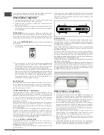 Предварительный просмотр 52 страницы Hotpoint E4DG AA X MTZ Operating Instructions Manual