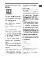 Предварительный просмотр 59 страницы Hotpoint E4DG AA X MTZ Operating Instructions Manual