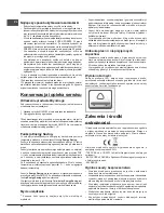 Предварительный просмотр 46 страницы Hotpoint E4DY AA Series Operating Instructions Manual