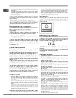 Предварительный просмотр 50 страницы Hotpoint E4DY AA Series Operating Instructions Manual