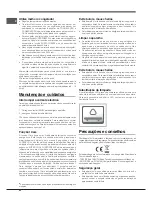 Preview for 42 page of Hotpoint E4DY AA X C Operating Instructions Manual