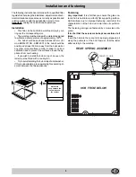 Preview for 5 page of Hotpoint E6011 Instructions For Installation And Use Manual