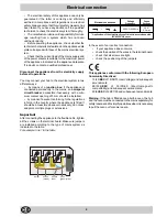 Preview for 6 page of Hotpoint E6011 Instructions For Installation And Use Manual