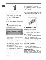 Preview for 18 page of Hotpoint EBI xxxxx F Operating Instructions Manual