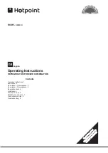 Preview for 1 page of Hotpoint ECOFL series Operating Instructions Manual