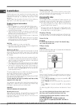 Предварительный просмотр 6 страницы Hotpoint ECOFL series Operating Instructions Manual