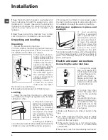 Предварительный просмотр 2 страницы Hotpoint ECOT7D 1491 Instructions For Use Manual