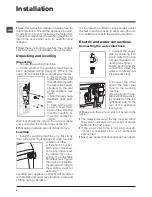 Предварительный просмотр 2 страницы Hotpoint ECOT7F 1292 Instructions For Use Manual