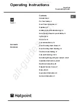 Hotpoint EG1000EX Operating Instructions Manual предпросмотр