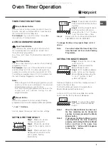 Предварительный просмотр 5 страницы Hotpoint EG1000EX Operating Instructions Manual