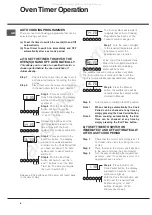 Предварительный просмотр 6 страницы Hotpoint EG1000EX Operating Instructions Manual