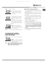 Предварительный просмотр 7 страницы Hotpoint EG1000EX Operating Instructions Manual