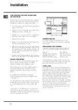 Предварительный просмотр 24 страницы Hotpoint EG1000EX Operating Instructions Manual