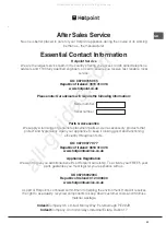 Предварительный просмотр 31 страницы Hotpoint EG1000EX Operating Instructions Manual