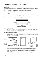 Предварительный просмотр 22 страницы Hotpoint EG52 Instructions For Installation And Use Manual