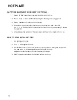 Preview for 14 page of Hotpoint EG71 Instructions For Installation And Use Manual