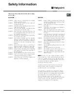 Preview for 3 page of Hotpoint EG94X Instructions For Installation And Use Manual