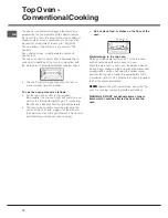 Preview for 16 page of Hotpoint EG94X Instructions For Installation And Use Manual