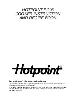 Предварительный просмотр 1 страницы Hotpoint EG95 Instruction And Recipe Book