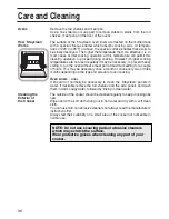 Предварительный просмотр 36 страницы Hotpoint EG95 Instruction And Recipe Book