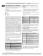 Предварительный просмотр 58 страницы Hotpoint EHPR 640 T /HA Operating Instructions Manual