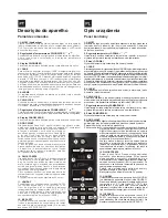 Предварительный просмотр 9 страницы Hotpoint ENBGH 19xxx FW Operating Instructions Manual