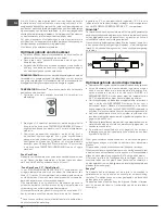 Предварительный просмотр 34 страницы Hotpoint ENBGH 19xxx FW Operating Instructions Manual