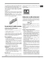 Предварительный просмотр 47 страницы Hotpoint ENBGH 19xxx FW Operating Instructions Manual