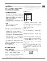 Предварительный просмотр 21 страницы Hotpoint ENBLH 19xxx FW O3 Operating Instructions Manual