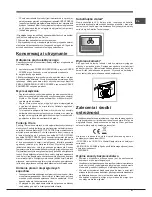 Предварительный просмотр 47 страницы Hotpoint ENBLH 19xxx FW O3 Operating Instructions Manual