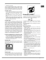 Предварительный просмотр 51 страницы Hotpoint ENBLH 19xxx FW O3 Operating Instructions Manual