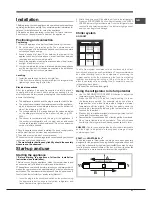 Предварительный просмотр 21 страницы Hotpoint ENBLH 19xxx VW Operating Instructions Manual