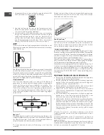 Предварительный просмотр 30 страницы Hotpoint ENBLH 19xxx VW Operating Instructions Manual