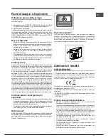 Предварительный просмотр 47 страницы Hotpoint ENBLH 19xxx VW Operating Instructions Manual