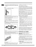 Предварительный просмотр 50 страницы Hotpoint ENBLH 19xxx VW Operating Instructions Manual