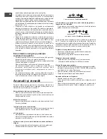 Предварительный просмотр 52 страницы Hotpoint ENBLH 19xxx VW Operating Instructions Manual