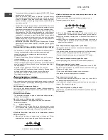 Предварительный просмотр 56 страницы Hotpoint ENBLH 19xxx VW Operating Instructions Manual