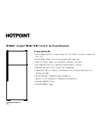 Предварительный просмотр 2 страницы Hotpoint Energy Star 6BCR Dimension Manual