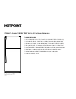 Предварительный просмотр 2 страницы Hotpoint Energy Star HTH18GBTWW Dimension Manual