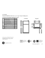 Предварительный просмотр 1 страницы Hotpoint ENERGY STAR HTJ17CBCSA Dimensions And Installation Information