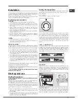 Предварительный просмотр 5 страницы Hotpoint ENTM SERIES Operating Instructions And Manual