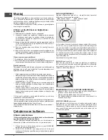 Предварительный просмотр 8 страницы Hotpoint ENTM SERIES Operating Instructions And Manual