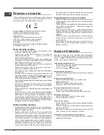 Предварительный просмотр 10 страницы Hotpoint ENTM SERIES Operating Instructions And Manual