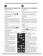 Preview for 9 page of Hotpoint ENXTGH 19xxx FW O3 (TK) Series Operating Instructions Manual